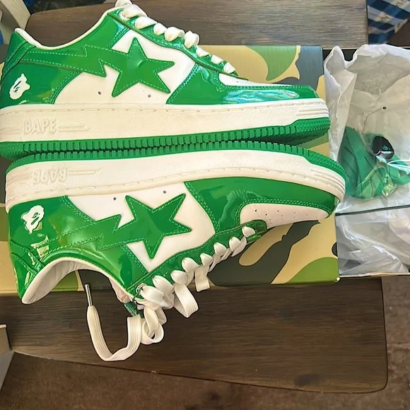 Bapesta Green Green Bape Shoes Shoes A BATHING APE Colors Bape Sta